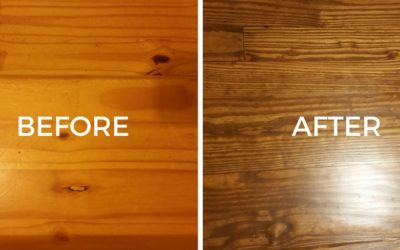 Wood Floor Restoration: Natural Stain